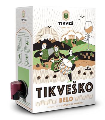 Vino Tikvesko belo bag in box 3l