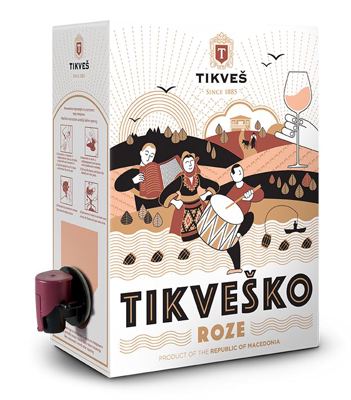 VINO ROZE TIKVEŠKO B&B 3 L