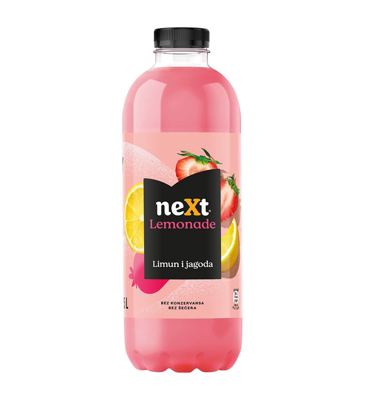 NEXT 1.25L LEMONADE ZERO SUGAR LEMON STRAWBERRY