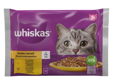 Whiskas kesice,Senior,zivina 4x85g 520362