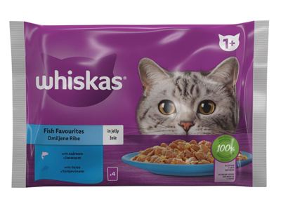 HRANA ZA MAČKE WHISKAS KESICE RIBA 4X85GR MARS