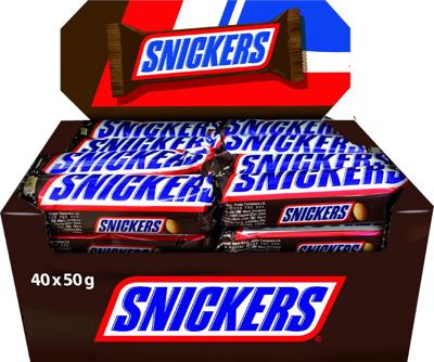 50GX40 SNICKERS COKOLADICA-STAND.-VAR.