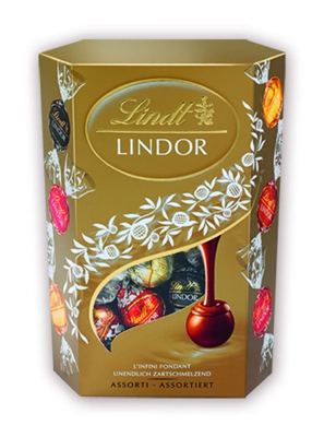 LINDOR 200G ASSORTI GOLD CORNET