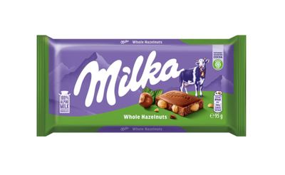 ČOKOLADA MLEČNA WHOLENUTS MILKA 95G