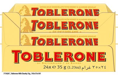 35GX24 TOBLERONE MILK CHUNKY-STAND.-VAR.