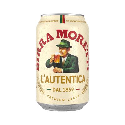 Pivo Birra Moretti 0330l limenka 24