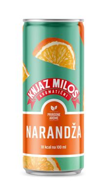 Voda aromaticna narandza limenka 0330 Knjaz Milos 12