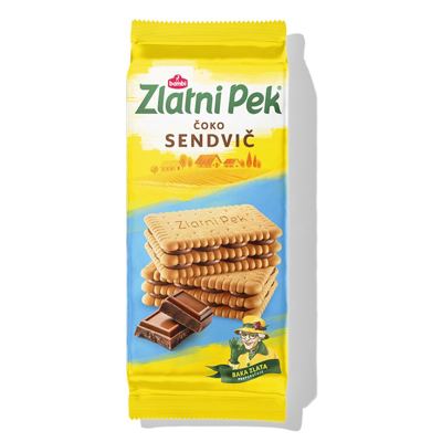ZLATNI PEK ČOK.SENDVIČ KEKS 144G