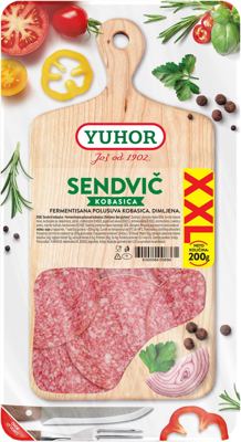 KOBASICA SENDVIČ XXL 200GR YUHOR
