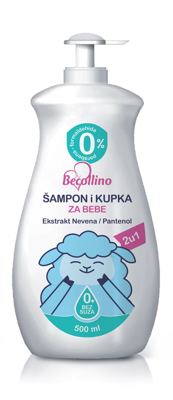 KUPKA I ŠAMPON BABY BECOLINO 500ML