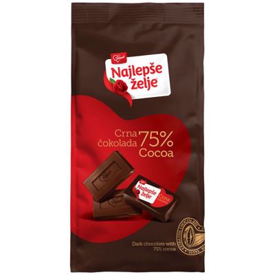 Najlepse <elje mini 75% kakaa 150g #12 Stark