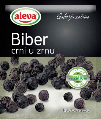 BIBER U ZRNU CRNI ALEVA 20G