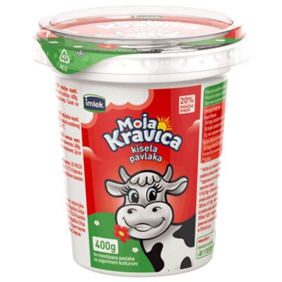 KIS.PAVLAKA 400GR 20% KRAVICA IMLEK