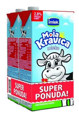 Mleko Dugotrajno 2,8% mm IMLEK Kravica 2×1 l