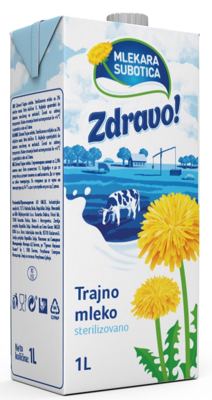 ZDRAVO! UHT MLEKO 2%MM 1L TB