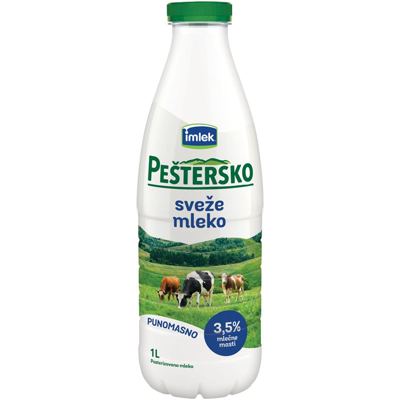 PEŠTERSKO SVEŽE MLEKO 1L IMLEK