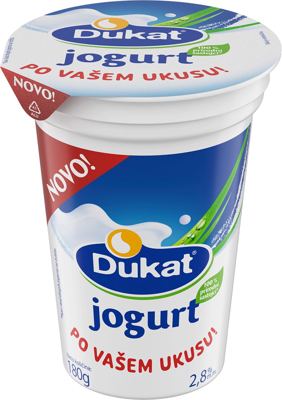 Dukat jogurt 2.8% m.m. 180g casa #20 Somboled