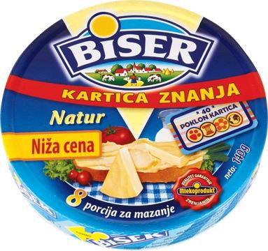SIR TOPLJENI BISER 2X140 GR MLEKOPRODUKT