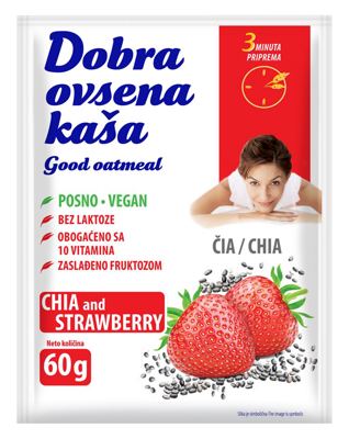 DOBRA OVSENA KAŠA 60G ČIA I JAGODA