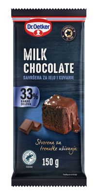 DR OETKER ČOKOLADA MLEČNA 150G