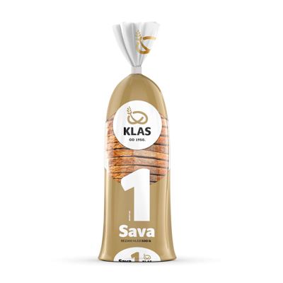 Klas Sava beli rezani hleb 500g As
