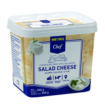 500G METRO CHEF SALAD CHEESE-STAND.-VAR.