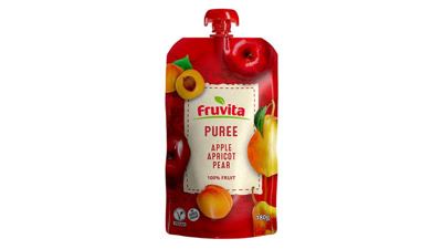 FRUVITA PUREE APPLE,APRICOT,PEAR 180G