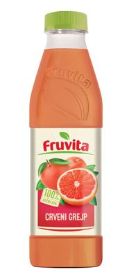 FRUVITA 100% VOĆNI SOK CRVENI GREJP 0.80L 6/1