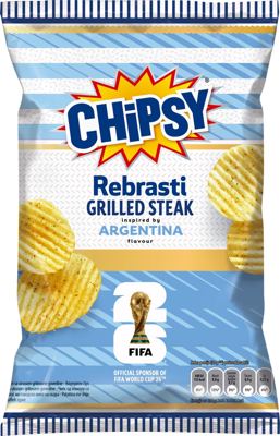 CHIPSY REBRASTI GRILLED STEAK 95G ARGENTINA