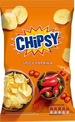 CHIPSY PLAIN SPICY PAPRIKA 130G
