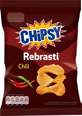 ČIPS REBRASTI CHILI 55G 1/30