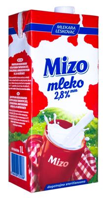 MLEKO TRAJNO 2.8% 1L MIZO