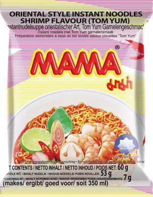 INSTANT NUDLE SA MEŠAVINOM ZAČINA UKUSA ŠKAMPA 60G MAMA