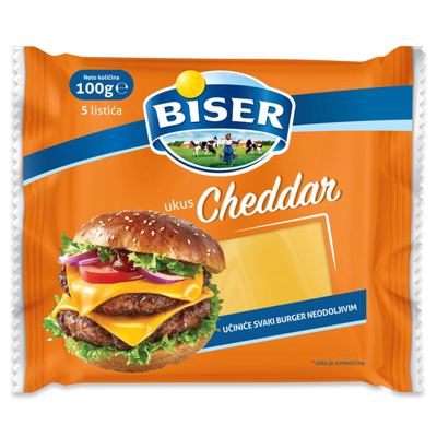 BISER TOPLJENI SIR CHEDDAR 100G