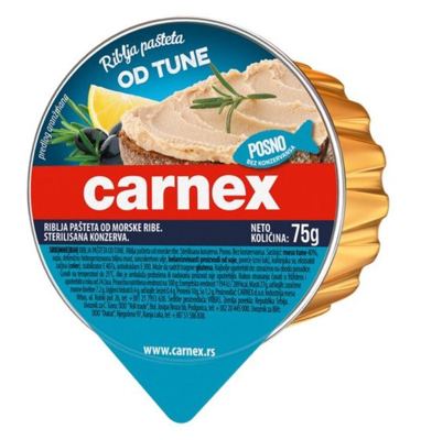PAŠTETA OD TUNE 75G "CARNEX" 1/14