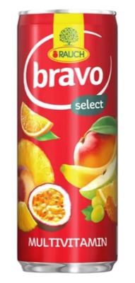SOK BRAVO MULTIVITAMIN LIGHT LIMENKA 0,25L RAUCH