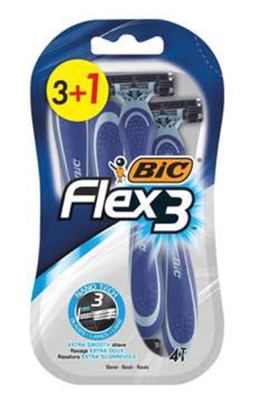 BRIJAČ MUŠKI FLEX3 BLISTER 3+1KOM