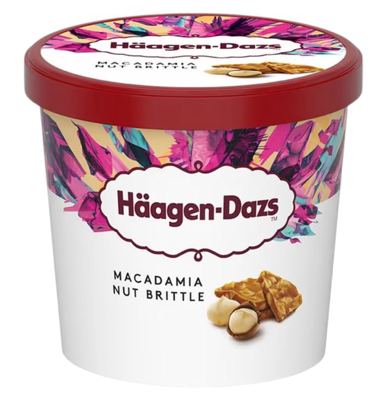 SLADOLED HAAGEN DAZS MACADAMIA NUT BRITTLE ČAŠICA 95ML