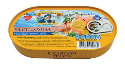 LOSOS FILET U SOSU ENGL.SENFA HANSA 170 GR IL CAPITANO