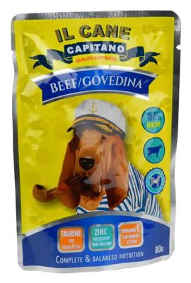 HRANA ZA PSE GOVEDINA KESICA 80GR IL CANE CAPITANO