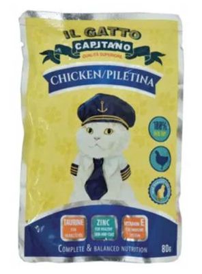 IL GATTO CAPITANO PILETINA 80G ZA MACE