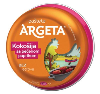PAŠTETA KOKOŠIJA SA PEČENOM PAPRIKOM 95GR ARGETA