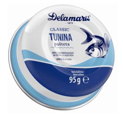 DELAMARIS TUNINA PAŠTETA CLASSIC 95G