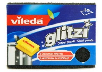 Sundjer abrazivni 1/1 GLITZI Crystal Vileda 28