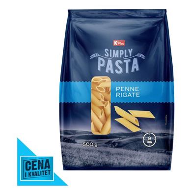 TESTENINA PENNE RIGATE 500G K PLUS