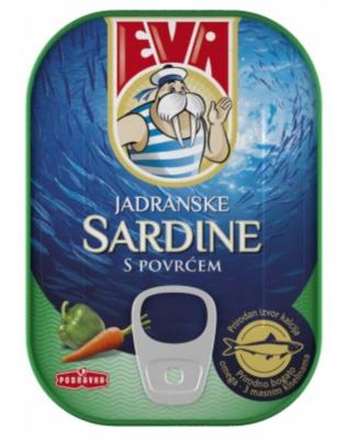 EVA SA POVRCEM U UMAKU 1/20 SARDINA 100GR