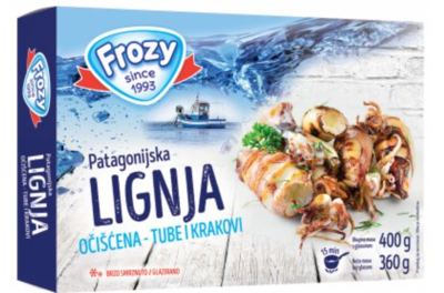 LIGNJA PATAGONIJSKA OČIŠĆENA 400 g FROZY