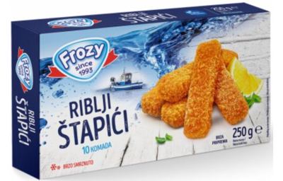 RIBLJI ŠTAPIĆI FROZY 250G PANIRANI -10/1-