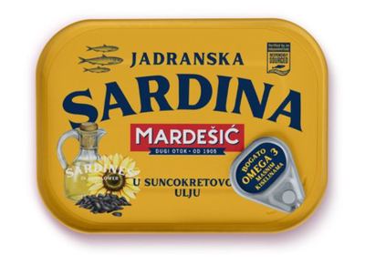 Sardina jadranska u sunc.ulju 100g