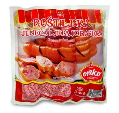 KOBASICA ROSTILJSKA JUNECA LJUTA 270G OVAKO
